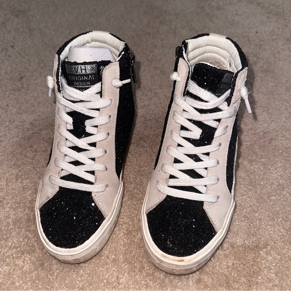 Vintage Havana dormy glitter star studded high top platform sneaker - Picture 2 of 12
